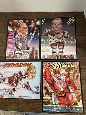 7 (Complete Set) Detroit Red Wings 2001 8 X 10 Collector Series Det. Free Press - Image 1 of 4