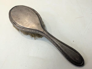 Antique William Adams Ltd Sterling Silver Hair Brush - Worn Condition - Picture 1 of 4