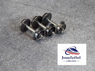 JOUEF HO 1/87 3 essieux métallique isolés d 9,6 brunie - Photo 1/4