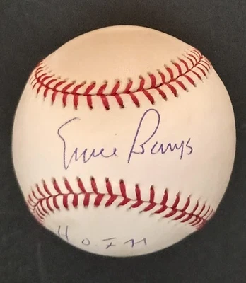 Autógrafo de béisbol Ernie Banks HOFer certificado de autenticidad RJ Foto 1 de 3