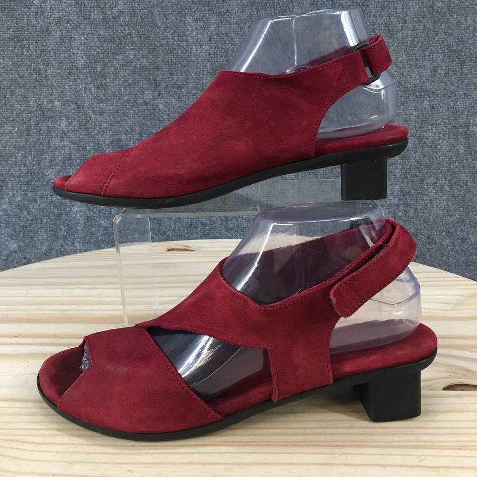 Sandalias Arche para mujer 39 Obibbi con cordones granate punta abierta informales tacones en bloque Foto 1 de 4