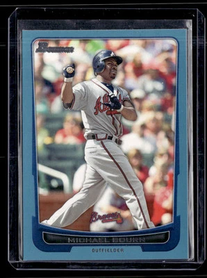 2012 Bowman #44 Michael Bourn Blue #/500 - Image 1 of 2