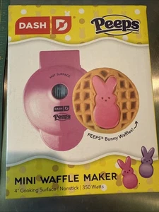 Mini gofrera PEEPS x Bunny Dash Bunny gofre individual nueva en caja - ¡Nunca usada! - Imagen 1 de 4