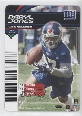 2002-03 NFL Showdown 1st & Goal Daryl Jones #098 Rookie RC - Image 1 of 2