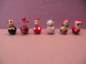 6 Disney Touchstone Pictures Sega Nightmare Before Christmas Figures Roly Poly - Imagen 1 de 5