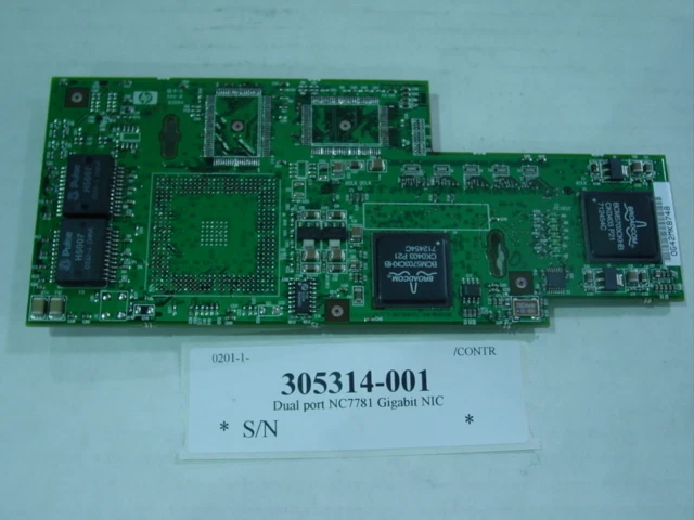 305314-001 Compaq 305314-001 HP Compaq NC7781 PCI-X 10/100/1000T Dual Port Gigab - Image 1 of 1