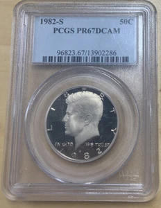 1982-S PCGS PR67DCAM Kennedy Proof Half Dollar 50c - - Picture 1 of 2