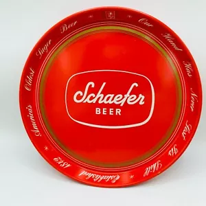 Bandeja metálica de cerveza Schaefer F&M Schaefer Brewing Company Albany NY Barware Canco - Imagen 1 de 10