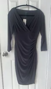Ralph Lauren Grey Dress Sz 2 NWT - Picture 1 of 3