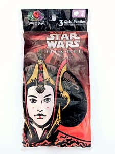 Fruit of the Loom Star Wars Episode 1 Girls Panties Underwear Size 4 Vintage 3ct - Picture 1 of 5