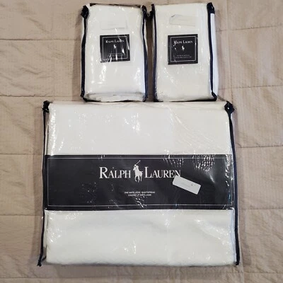 Nuevo en Paquete Ralph Lauren Bedford Hall Matelasse Set - Cobertor + 2 Fundas Foto 1 de 4