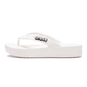 Nuevo CROCS Mujer CLÁSICO PLATAFORMA ABATIBLE 207714-100 BLANCO EE. UU. CON 5 - 8 TAKSE - Imagen 1 de 7