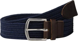 POLO RALPH LAUREN Men's 34mm Braided Fabric Stretch Belt-Navy-Medium - Picture 1 of 1