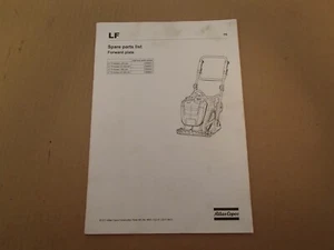 Atlas Copco Model LF 75 Plate Compactor Parts Manual - Picture 1 of 5