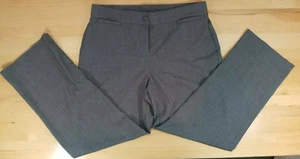 Briggs Womens Grey Dress Pants Size 12S Career Trouser Button Front 28” inseam - Picture 1 of 6