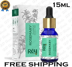Rey Naturals® ätherisches Rosmarinöl für Haarwachstum, Haut und Aroma - 15 ml - Bild 1 von 4