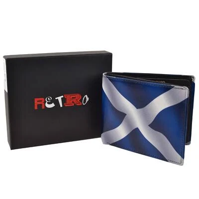 Golunski Mens Quality Leather Wallet Scotland Flag Retro Range Gift Boxed - Image 1 of 3