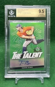 2020 Leaf Valiant Tanner Burns - The Talent Auto Green #TT-TB1 SP 42/99 BGS GEM  - Picture 1 of 2