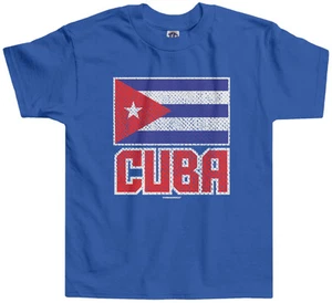 Threadrock Kids Distressed Flag of Cuba Toddler T-shirt Cuban Pride Havana - Picture 1 of 8