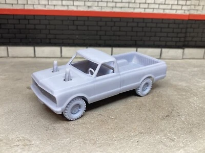 1/64 3D Printed 1969 Chevy C10 Truck Pickup Demolition Derby For Diecast Diorama - Image 1 of 4