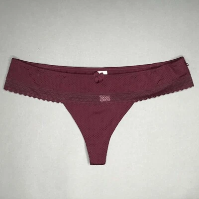 BeeDees BeeSweet IA 8170 String Damen Slip Dunkellila, Rosa-braun Neu - Bild 1 von 2