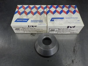 2 NEW! Norton 3-3/4x1-1/2x1-1/4" Diamond Grinding Wheel 69014192363 - Picture 1 of 3