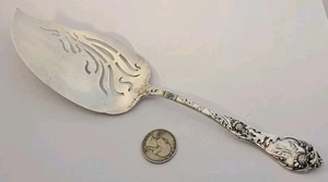 Distel von Blackinton Sterlingsilber 9 1/2" flach Fischbesteck JUGENDSTIL um 1901 - Bild 1 von 9