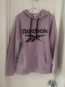 Reebok Hoodie Womens Size Large Purple Long Sleeve Pullover - Purple (Used) - Picture 1 of 4