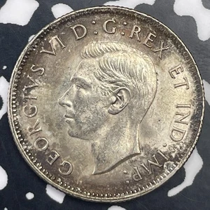 1941 Canada 25 Cents Lot#C1351 Silver! High Grade! Beautiful! - Picture 1 of 2