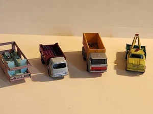 4 Vintage Original Lesney Matchbox Trucks BP Wrecker Bedford Kipper DAF Kipper - Bild 1 von 15