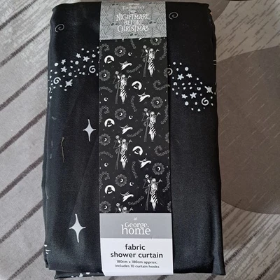 Disney Nightmare Before Christmas Celestial Waterproof Shower Curtain 180 x180cm - Image 1 of 2