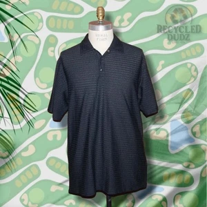 Polo de golf TIGER WOODS TW para hombre XL negro tejido/tejido - Imagen 1 de 9