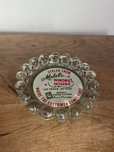 Mabel's Whore House Glass Ashtray Large 7 1/2" Las Vegas - Picture 1 of 3