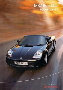 Toyota MR2 1.8 VVT-i Roadster Accessories 2000-2003 UK Market Foldout Brochure - Picture 1 of 2