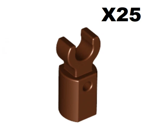 20x LEGO 11090 Bar with Clip reddish Brown | 6080355