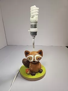 Baby Raccoon Nursery Lamp Childrens Night Light Lambs & Ivy Decor 2016 - Tested - Picture 1 of 6