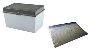 Day-Timer Archive Storage Box w/Index Cards,  7"x 4" x 4" + Xtra Pages Spiral - Picture 1 of 9