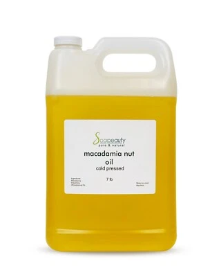 ACEITE DE NUEZ DE MACADAMIA PRENSADO EN FRÍO 100% PURO NATURAL 7 LBS - Imagen 1 de 4