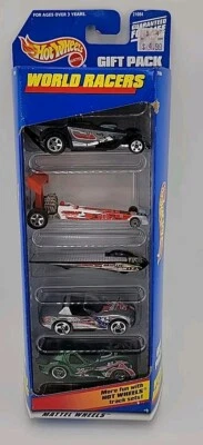 Hot Wheels 5 Car Gift Pack World Racers Exclusive Design Viper Panoz 1:64 NEW - Image 1 of 4