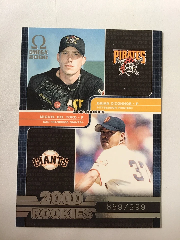 2000 Pacific Omega Baseball RC Del Toro O’Connor 859/999 MINT 💎 - Image 1 of 1
