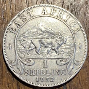 TRÈS BELLE PIECE DE 1 SHILLING EAST AFRICA 1952 (1081) - Picture 1 of 2