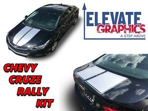 Chevy Cruze Rally Stripes Vinyl Graphics Decals Hood Trunk 3M Stickers 2016-2019