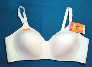 WARNER'S NO SIDE EFFECTS WIRE-FREE T-SHIRT BRA SIZE 40C WHITE NEW WITH TAGS - Picture 1 of 5
