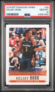 2016 Rittenhouse WNBA PSA 10 Kelsey Bone Connecticut Sun Texas A&M Aggies - Picture 1 of 2