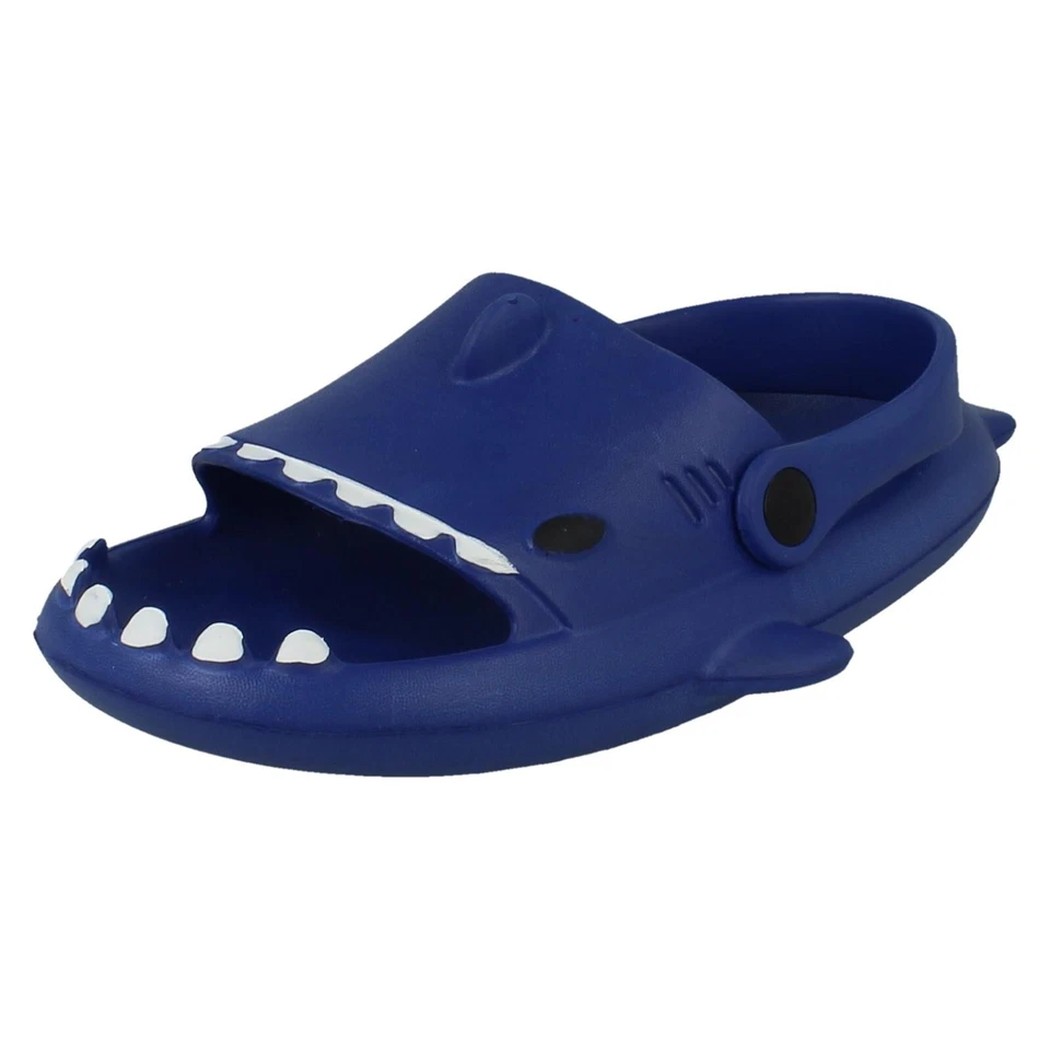 Niños Spot On Lindo Shark Detallado Verano Zuecos - N0R076 - Imagen 1 de 1