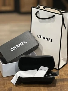 New CHANEL Sunglasses Hard Case w/ Cleaning Cloth, Box, Bag Etc. - Picture 1 of 4