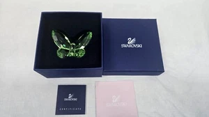 Swarovski Crystal Peridot Green Butterfly with Box and Certificate - Picture 1 of 9
