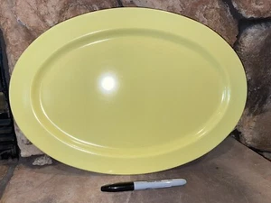 Mallo-Ware Yellow Platter Melamine Melmac 1950s Vintage - P.R. Mallory 16x11” - Picture 1 of 8