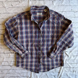 L.L. Bean Women’s Plaid Button Down VTG Y2K Shirt CO71 Outdoor Hiking Cabincore - Picture 1 of 9