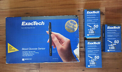 Vintage Museum Pen Glucometer ExacTech (USA) By MediSense 1990! Fully Working • 83.48€